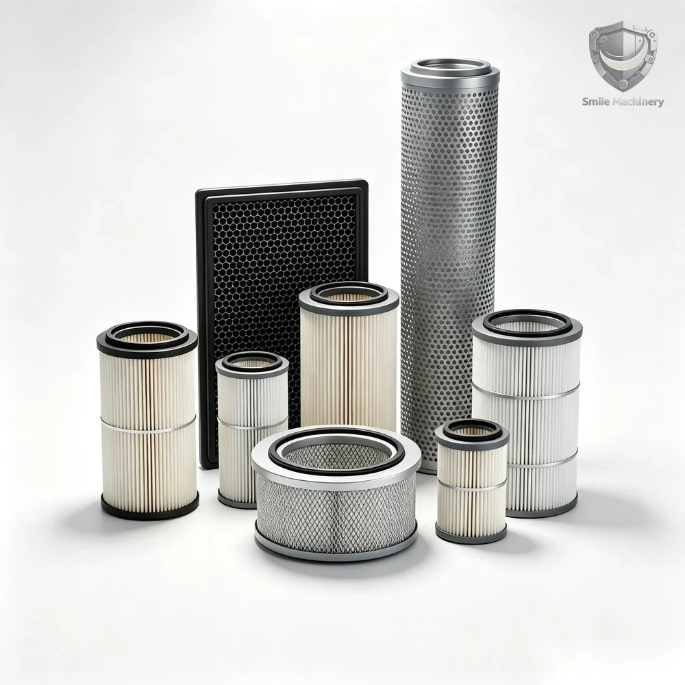Excavator Filter Kit — Air, Hydraulic, Oil & Fuel Filters (CAT / Komatsu / Hitachi)