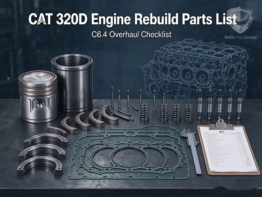 CAT 320D engine rebuild parts list