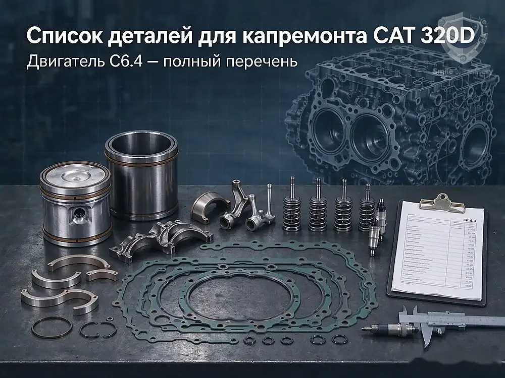 CAT 320D список деталей капремонта