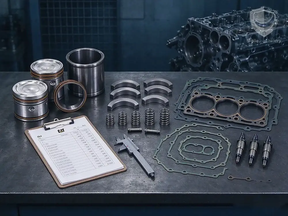 C6.4 overhaul kit components
